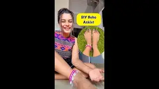 DIY Boho Anklet 😱 #crafteraditi #youtubepartner #shorts #youtubeshorts #diy #anklets @CrafterAditi