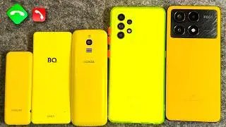 BQ Yellow Only VS Maxcom 111 VS Nokia Banana VS Poco X6 Pro VS Samsung A52s Incoming Calls