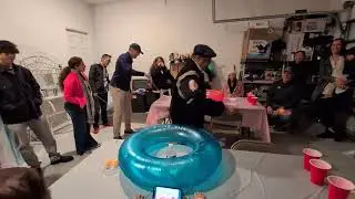 Celeste & Michael's gender reveal party game - pingpong ball 2/1/2026
