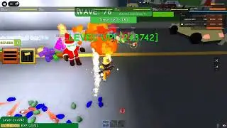 Skeleton Cat's Projectile Passes Tank Santa To Kingman! 🤣 - Roblox Zombie Attack
