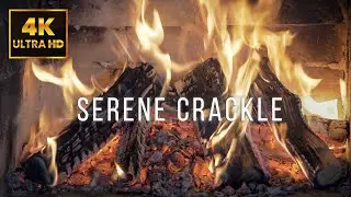 🔥 10 Hours of Serene Crackle Fireplace | Calm Firelight for Sleep & Focus | 4K UHD (No Music)