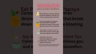 💨 Bloated? Do This! 5 Simple Ways to De-Bloat Naturally 🌿