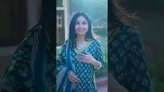 Teal Blue Cotton Suit with Cotton Dupatta