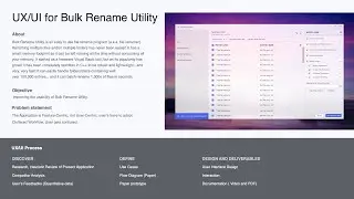 Bulk Rename Utility - UX:UI Redesign for Enhanced Usability - Assignment