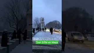 Viral! Tour Eiffel en Niege ! #paris #travel #parisvlogger #france #snow #eiffel #eiffeltower #niege
