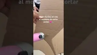 &iquest;Batallas para cortar cart&oacute;n? 😞✂️Est&aacute; tijera electr&oacute;nica me facilita todooooo 🩷