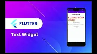 Flutter Widget | 02 | Text Widget | DefaultTextStyle, RichText, Text.rich, TextSpan | Speed Code