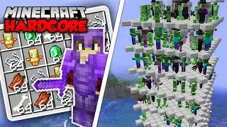 I Built the ULTIMATE Raid Farm in Minecraft Hardcore