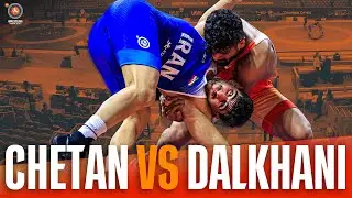 Chetan CHETAN (IND) dominates world champion Meysam Karamali DALKHANI (IRI)