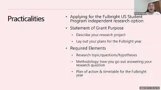 Fulbright Info Session: Planning Your Fulbright Independent Research Project
