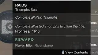 Rivensbane Title Requirements (Destiny 2)