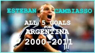 Esteban Cambiasso - All 5 goals for Argentina