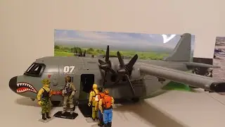 gi joe Sergeant slaughter True heroes Airplane 1:18 scale
