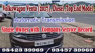 The 2017 Volkswagen Vento Top End Model / Diesel, Automatic Transmission / Single Owner