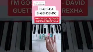 I&rsquo;m Good (Blue) - David Guetta & Bebe Rexha (Piano Tutorial) #imgood #imgoodpiano #pianobeginner