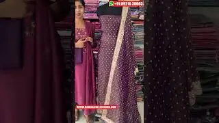 Georgette Banarsi Churidar Materials Set with Golden Tissue weaving | DC879