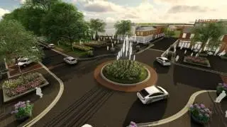 Kannapolis Streetscape - West Avenue Animation