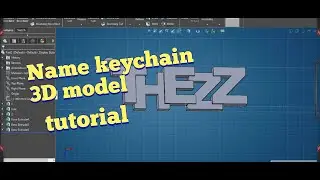 how to Edit 3d keychain name  model tutorial