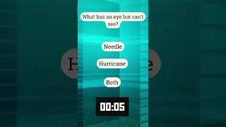IQ Riddle #289 &mdash; What has an eye but can&rsquo;t see? #Shorts