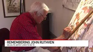 Local wildlife artist, John Ruthven, has died