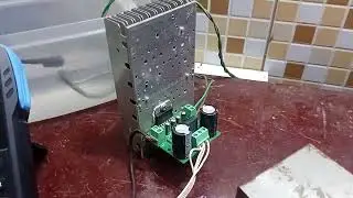 Amplificador de 100W RMS com TDA7294 em 8 ohms. Pequeno teste, parte 1.