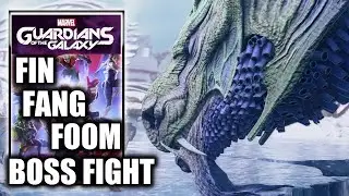 Marvel's Guardians of the Galaxy - Fin Fang Foom Boss Fight - Ice Dragon Boss Fight