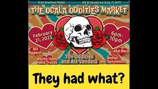 Oddities Market tour Ocala Florida. Small businesses, Food, and Fun! metaphysical and Gothic crafts.