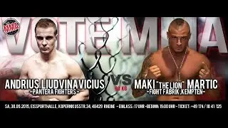 VoteMMA 3 - 12.Fight - Andrius Liudvinavicius vs Maik The Lion Martic