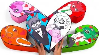 ✨Paper DIY✨Incredibox ALL COUPLE Love SPRUNKI with HEART SUS MOD Blind Box Unboxing | Blind Bag ASMR