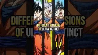 Different versions of ULTRA INSTINCT! #shorts #goku