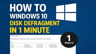 ✅ How to Defragment Disk in Windows 10 in 1 Minute | Speed Up Your PC Fast!