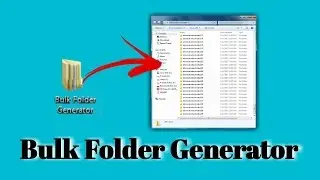 How To Create Bulk Folder using Simple Trick