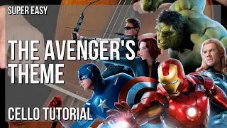 SUPER EASY: How to play The Avenger's Theme  by Alan Silvestri on Cello (Tutorial)