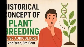Historical Concept of Plant Breeding | Plant Breeding | B.Sc Agriculture 2nd Year 3rd Sem #bscag