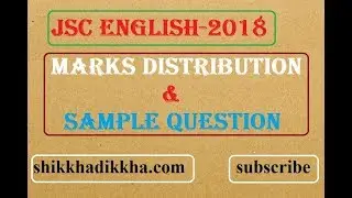 English JSC 2018 marks distribution bd