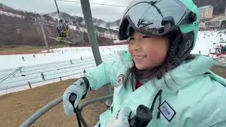 P牌母女滑雪！