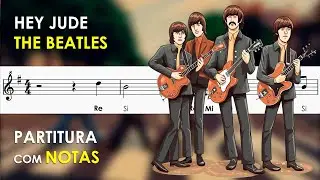 Hey Jude - The Beatles | Partitura com Notas para Flauta Doce, Violino
