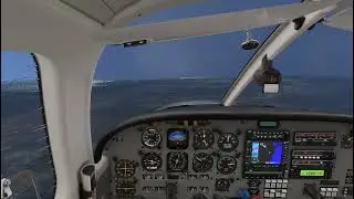 Extreme turbulence and rain landing in MSFS 2024 Coronado PA44