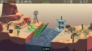Poly Bridge - Land Brace under 10k