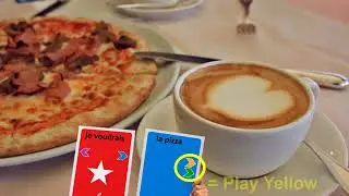 Learn French with KLOO. How to ask for Pizza and Coffee trimmed