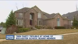 Teen party trouble at school board members house