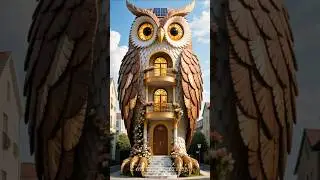 Unique House, Owl Shaped House Design #Uniquehouse #house #home #unusualhouses ##interiordesign