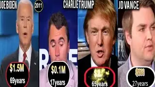 Charlie vs Trump, Joe Biden & JD Vance: Net Worth Compared