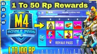 M4 Royal Pass Rewards 1 TO 50 RP M4 Royal Pass Leakes M4 ROYAL PASS