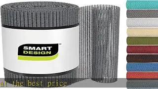Smart Design Classic Grip Shelf Liner- Non Adhesive Home Organization Shelf Liners -Strong Grip, No