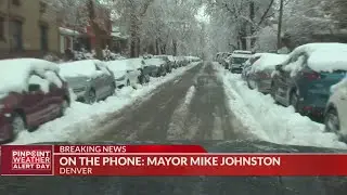 Denver Mayor Mike Johnston speaks on snowstorm response