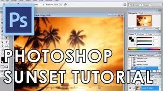 Adobe Photoshop Tutorial #1 - Sunset Scene