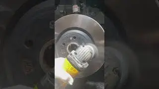 ASMR Brake disc Rotor rust removal and primer application