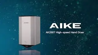 AK2807 Wall Mounted Stainless Steel Air Mini Electric Hand Dryer