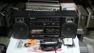 Quasar GX3619 cassette radio equalizer ebay HTF unbox play cassette